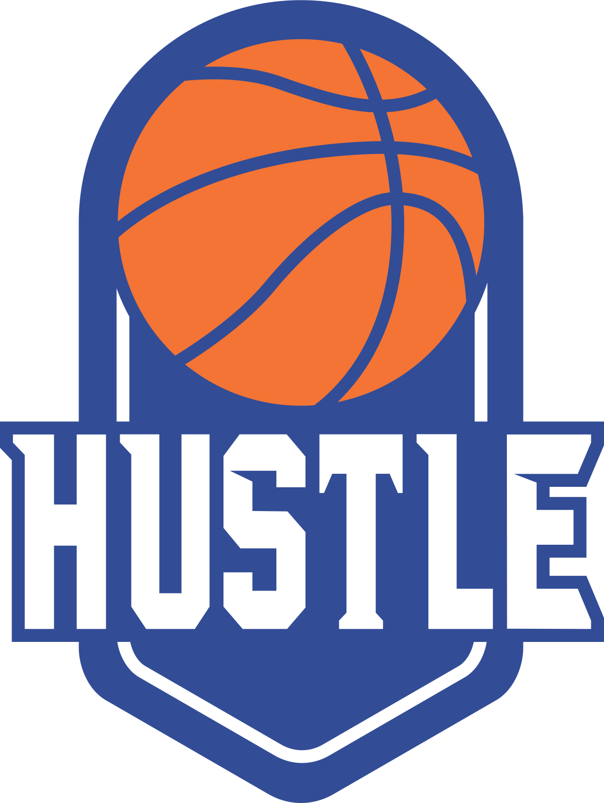 Hustle Basketball Logo