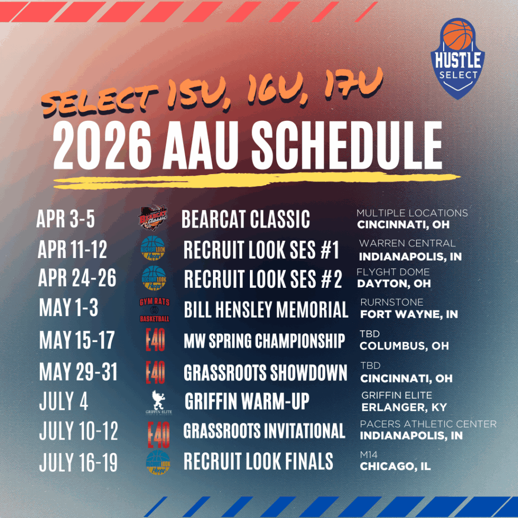 Hustle Select Schedule